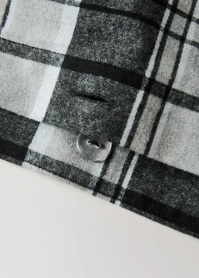 Melange plaid flannel cotton duvet cover for 135/140 cm bed