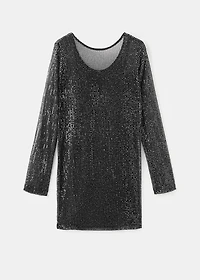 Short dress with sequins