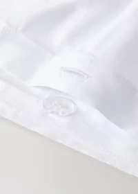 300-thread count satin cotton duvet cover with cross-stitch embroidery for 35.43 bed