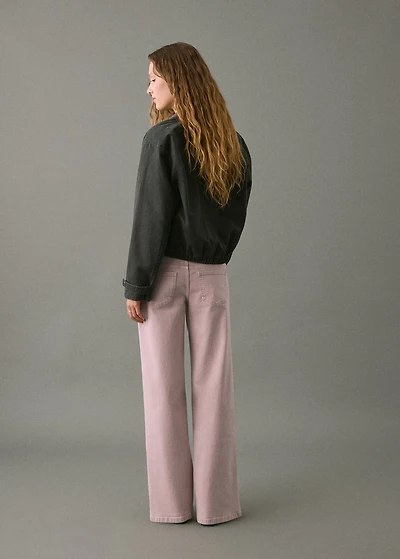 Low-waist jeans with buttons