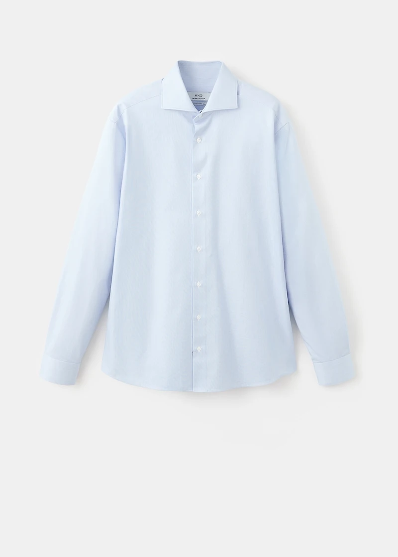 Slim fit Giza cotton striped dress shirt