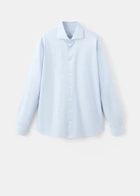 Slim fit Giza cotton striped dress shirt