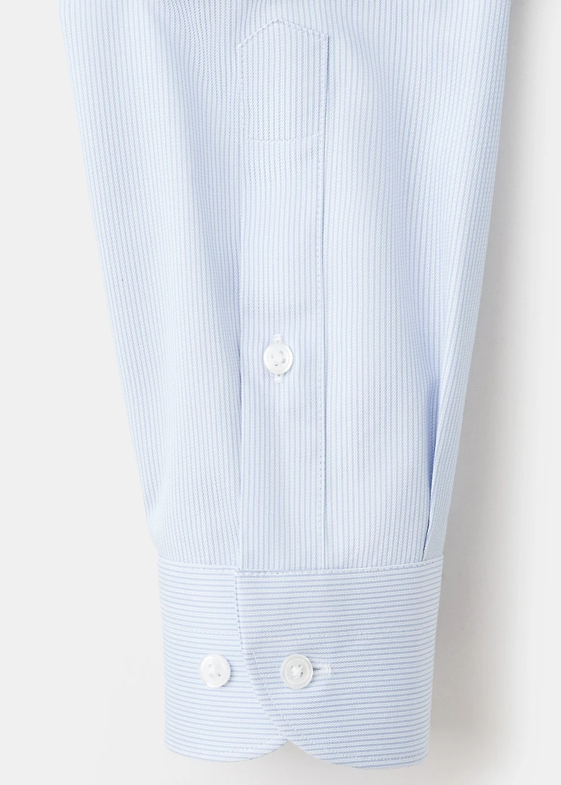 Slim fit Giza cotton striped dress shirt