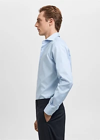 Slim fit Giza cotton striped dress shirt