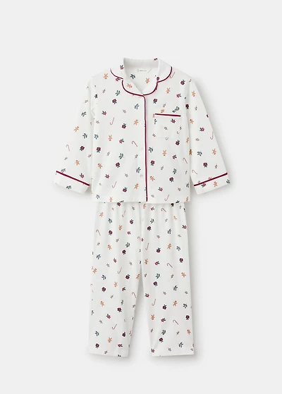 Printed long pyjamas