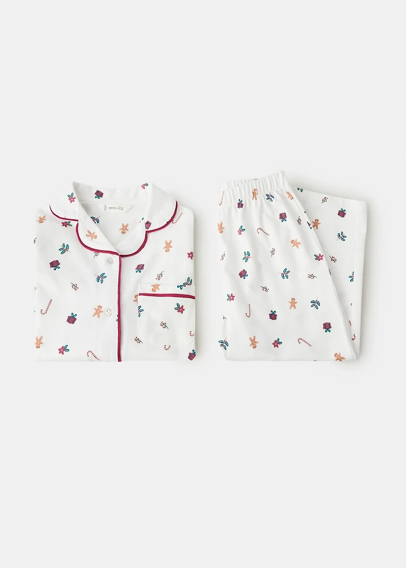 Printed long pyjamas