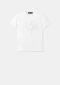 Rhinestone message t-shirt