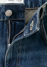 Low-rise flared jeans