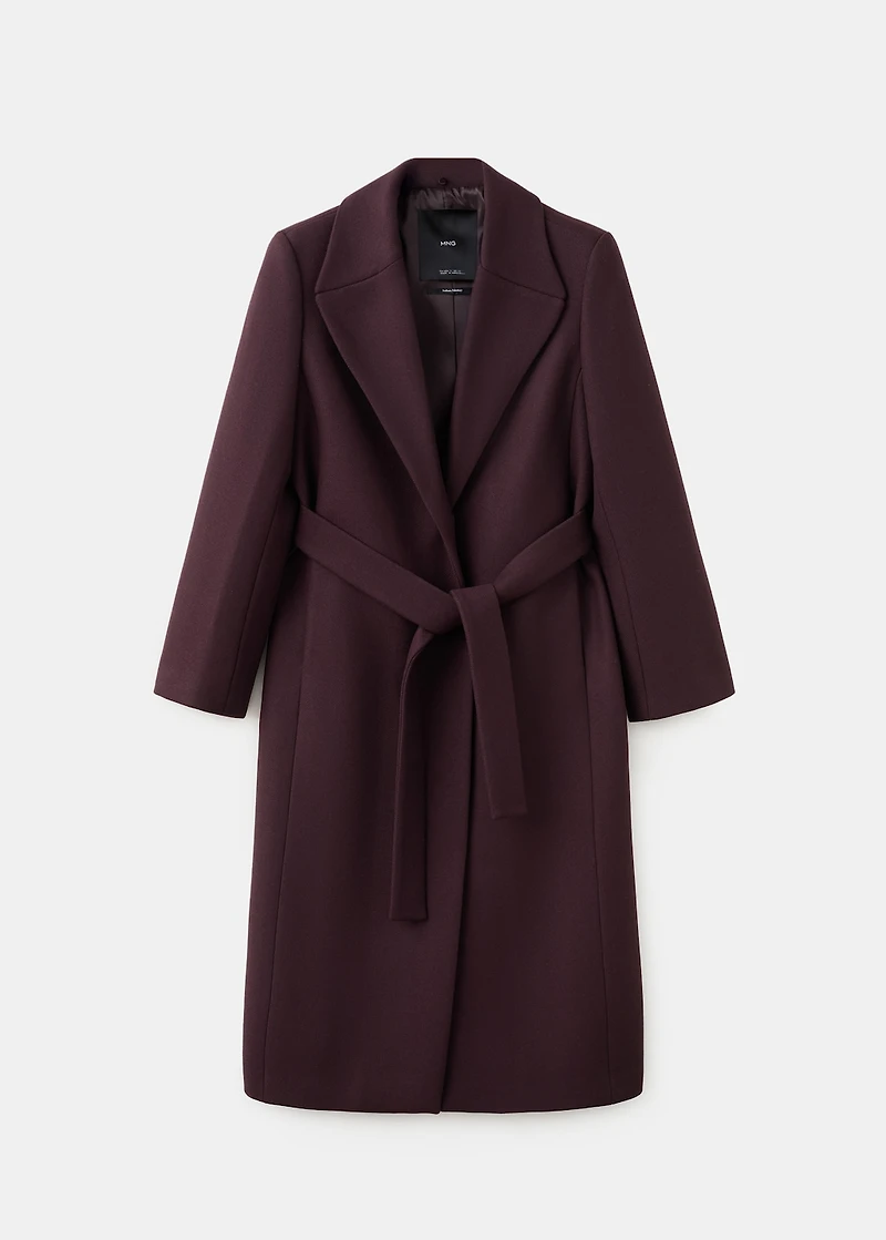 Manteco wool coat with fur collar