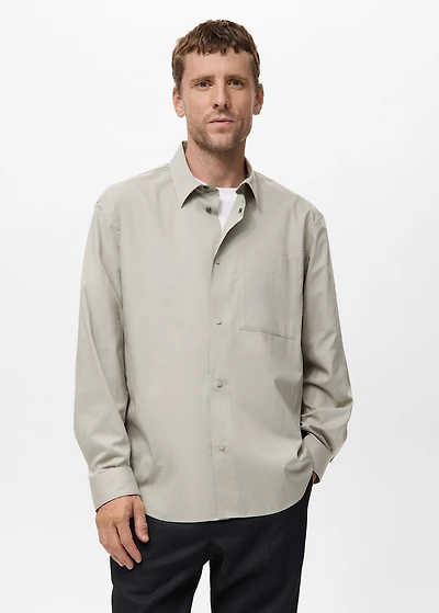 100% cotton relaxed-fit shirt