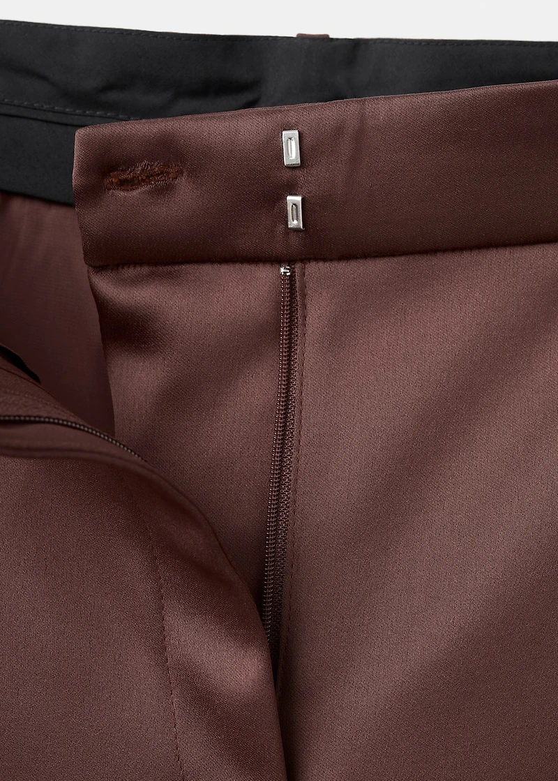 Satin suit pants