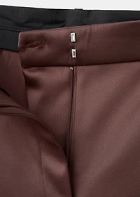 Satin suit pants