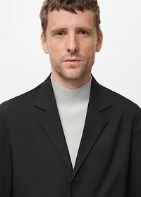 Straight-fit suit jacket