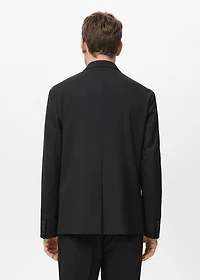 Straight-fit suit jacket