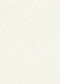 100% cashmere sweater with perkins neck