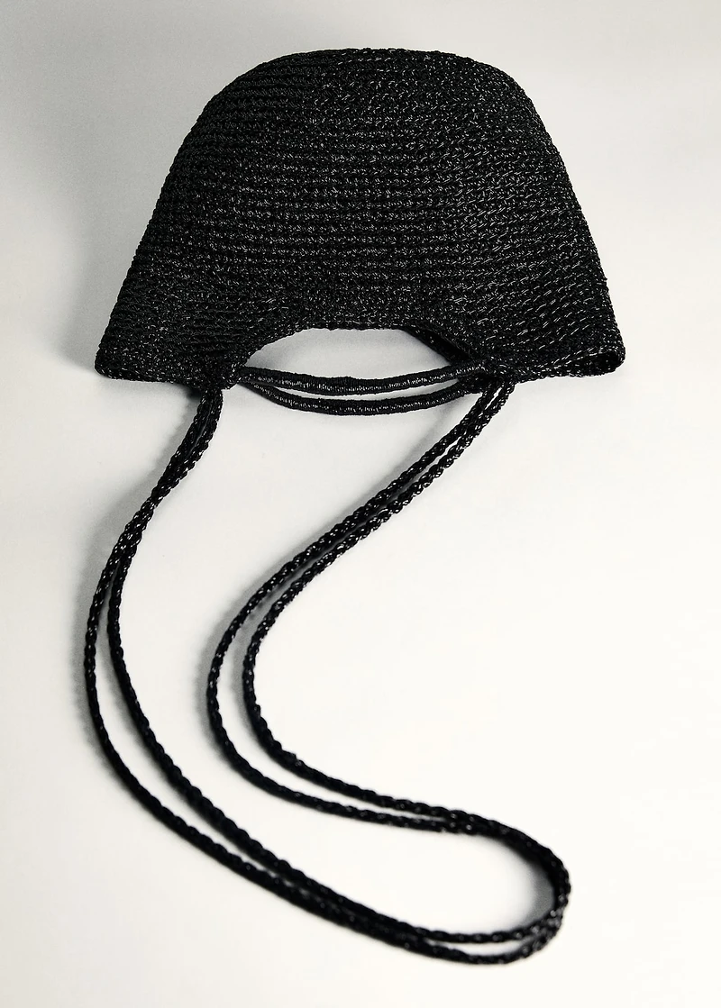 Mini woven crossbody bag