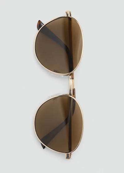 Round metal-frame sunglasses