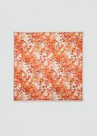 Mini flower-print scarf