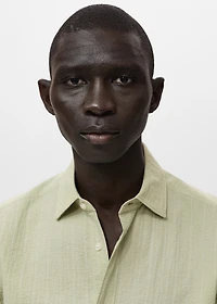 Regular-fit stripe-textured shirt