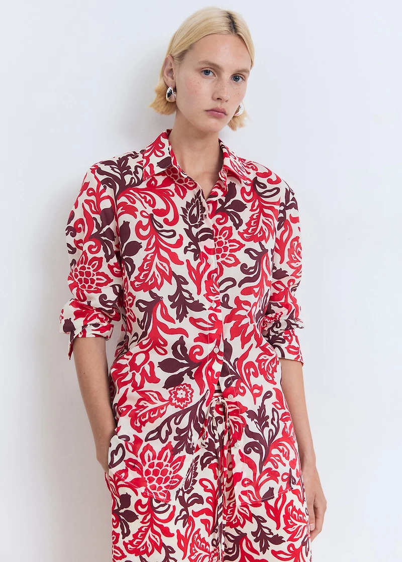 Printed cotton shirt