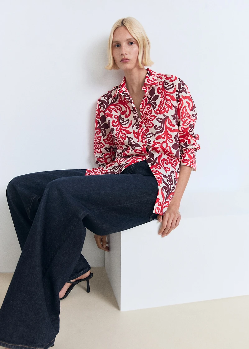 Printed cotton shirt