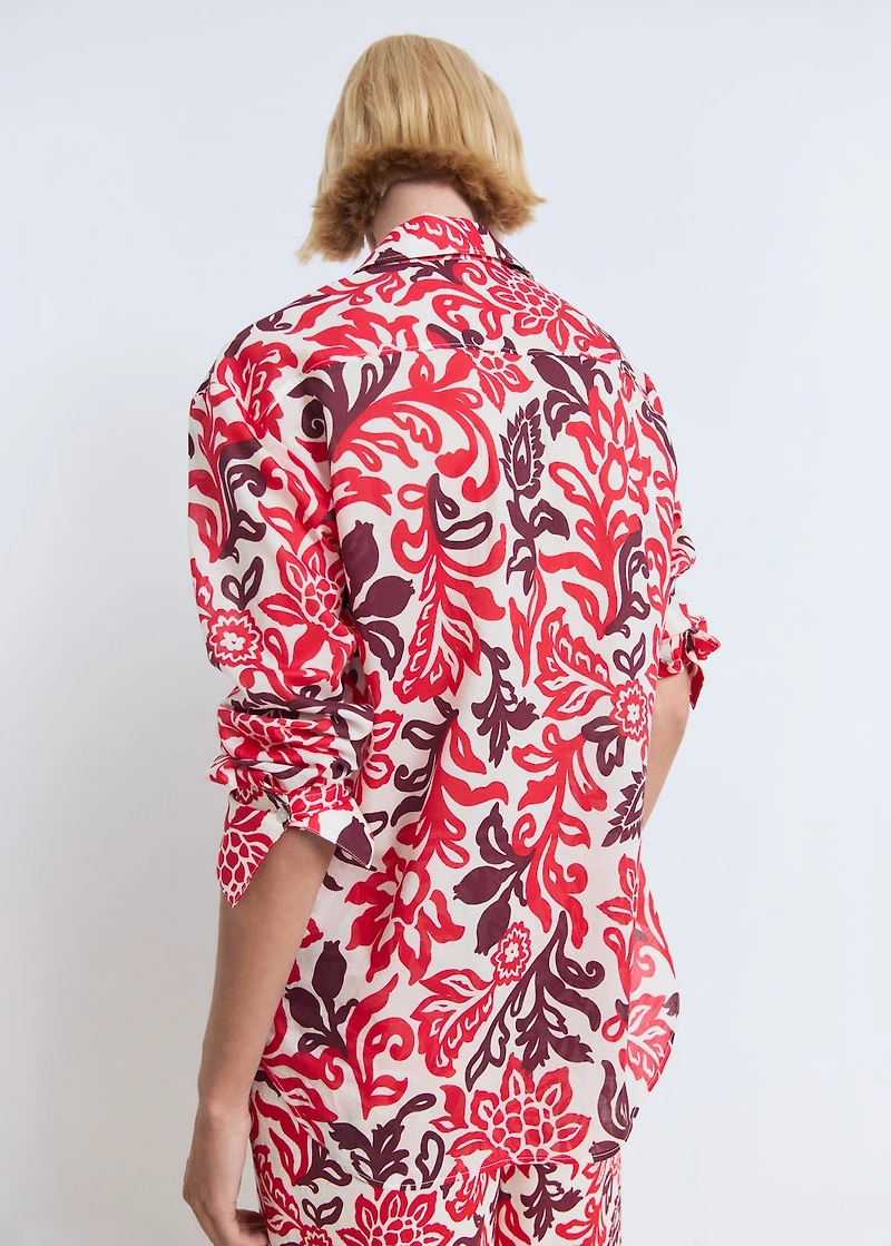Printed cotton shirt