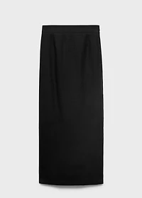 Linen pencil skirt