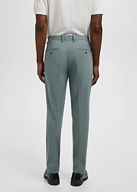Stretch fabric super slim-fit suit trousers