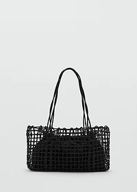 Medium braided shoulder bag