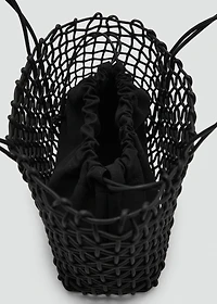 Medium braided shoulder bag