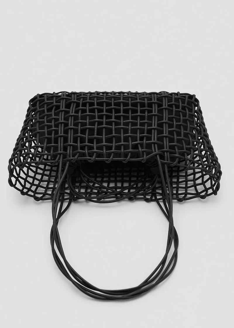 Medium braided shoulder bag