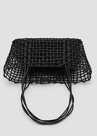 Medium braided shoulder bag