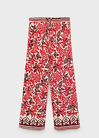 Flowy printed trousers