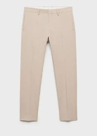 Stretch fabric super slim-fit suit trousers