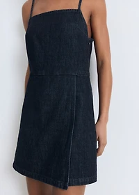 Double-breasted denim jumpsuit