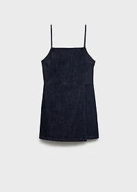Double-breasted denim jumpsuit