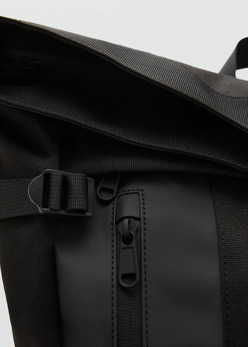 Backpack with flap pocket