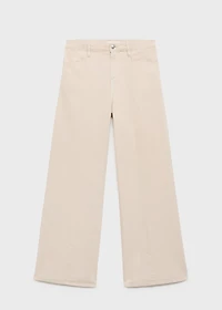 Straight-fit mid-rise denim pants