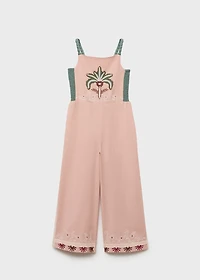 Long jumpsuit with embroidered details