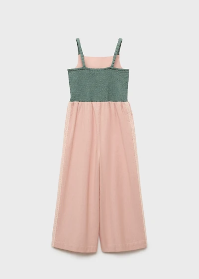 Long jumpsuit with embroidered details