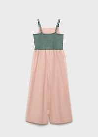 Long jumpsuit with embroidered details