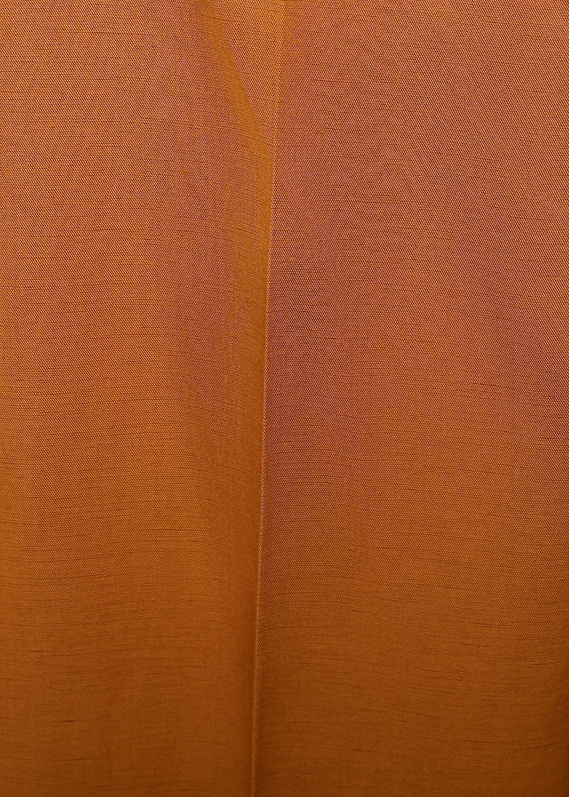 Linen-blend strapless jumpsuit