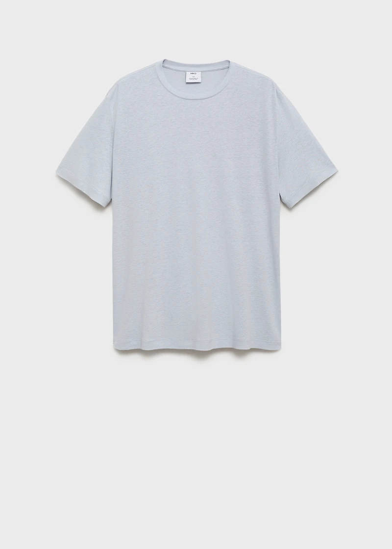 Linen slim-fit t-shirt