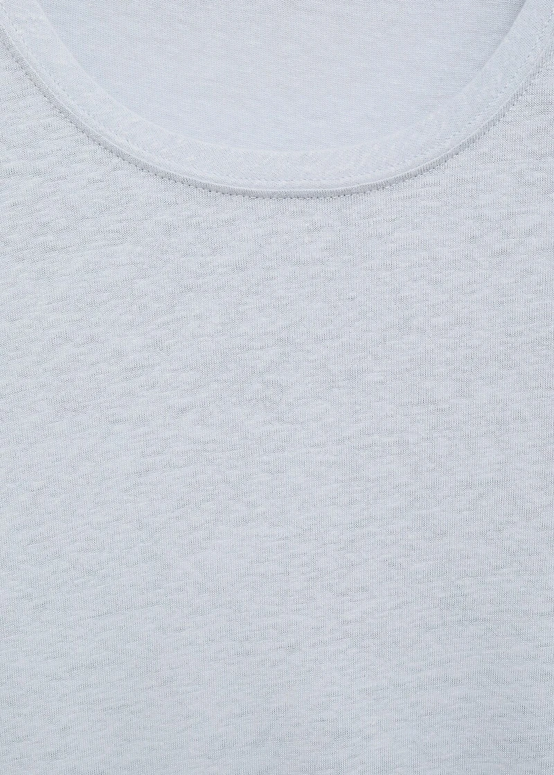 Linen slim-fit t-shirt