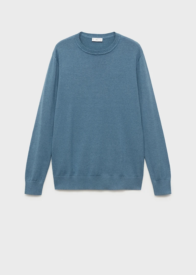 Knitted cotton sweater