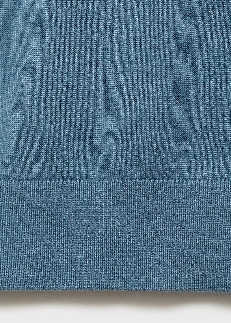 Knitted cotton sweater