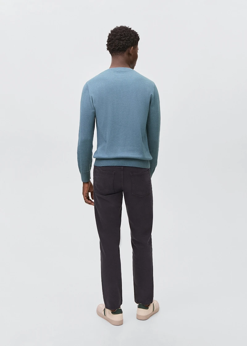 Knitted cotton sweater