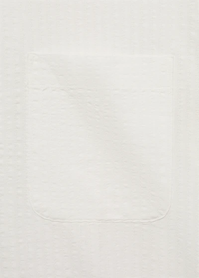 Regular fit seersucker shirt