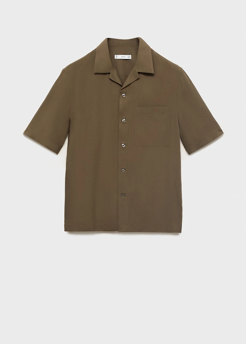 Regular-fit lyocell shirt