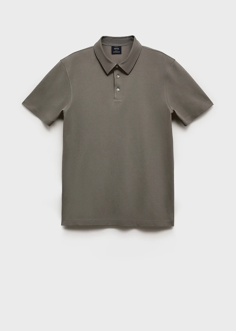 Cotton piqué polo shirt